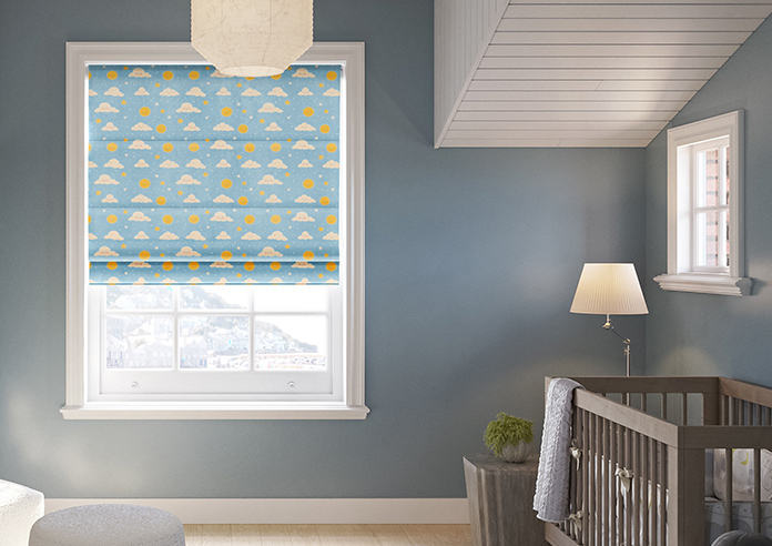 Cloud Nine, Sunshine - Motorised Roman Blind - Image 3